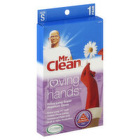 Mr. Clean Loving Hands Gloves, Super Premium, Extra Long, Size S, 1 Each