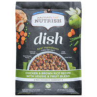 Rachael Ray Nutrish Dish Dog Food, Chicken & Brown Rice Recipe with Veggie & Fruit Blend, 11.5 Pound