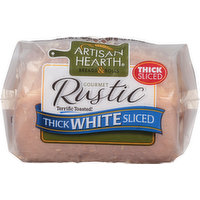 Artisan Hearth Bread, Thick White, Gourmet, Rustic, Sliced, 22 Ounce