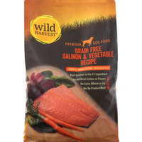 Wild Harvest Dog Food, Premium, Grain-Free, Salmon & Vegetable Recipe, 12 Pound