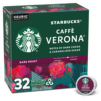 Starbucks K-Cup Coffee Pods, Caffè Verona, Dark Roast, 32 Each