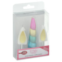 Betty Crocker Birthday Candles, Unicorn, 3 Each