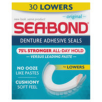 Sea-Bond Denture Adhesive Wafers, Lowers, Original, 30 Each