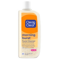 Clean & Clear Facial Cleanser, Oil-Free, Morning Burst, 8 Fluid ounce