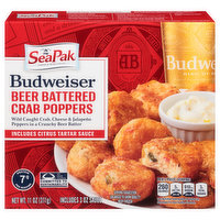 SeaPak Beer Battered Crab Poppers, 11 Ounce