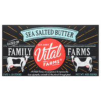 Vital Farms Butter, Sea Salted, 2 Each