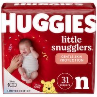 Huggies Little Snugglers Diaper, Disney Baby, N (Up to 10 lb), 31 Each