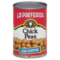 La Preferida Chick Peas, Low Sodium, 15 Ounce