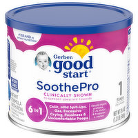 Gerber Good Start SoothePro Infant Formula with Iron, Milk Based Powder, Stage 1 (0 to 12 Months), 19.4 Ounce