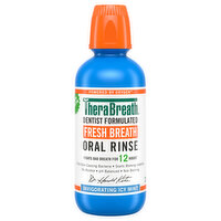 TheraBreath Oral Rinse, Fresh Breath, Invigorating Icy Mint, 16 Fluid ounce