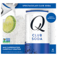 Q Club Soda, Spectacular, 4 Each