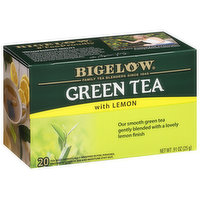 Bigelow Green Tea, with Lemon, Tea Bags, 20 Each