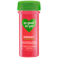 So Good So You Juice Shot, Organic, Cold-Pressed, Energy, Passionfruit, 1.7 Fluid ounce
