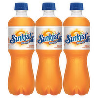 Sunkist Soda, Zero Sugar, Orange, 6 Each