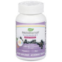 Nature's Way Sambucus Immune Support, 1600 mg, Elderberry, for Kids, Tablets, 40 Each