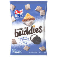 Chex Mix Muddy Buddies Chex Snack, Cookies & Cream, Coated, 10.5 Ounce