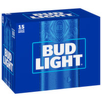 Bud Light Beer, 15 Each