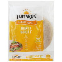 Tumaro's Carb Wise Wraps, Honey Wheat, 8 Each