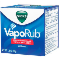 Vicks Cough Suppressant Topical Analgesic Ointment, 1.76 Ounce