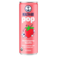 Health-Ade Pop Prebiotic Soda, Strawberry Vanilla, 12 Fluid ounce