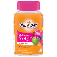 One A Day Multivitamin/Multimineral Supplement, for Her, Teen, Gummies, 60 Each