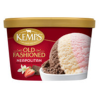 Kemps  Old Fashioned Ice Cream, Neapolitan, 1.5 Quart