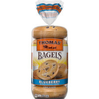 Thomas' Bagels, Blueberry, Pre-Sliced, 6 Each