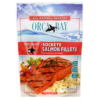 Orca Bay Seafoods Salmon Fillets, Sockeye, Wild Caught, 10 Ounce