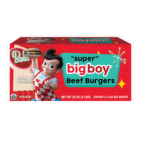 Bob's Big Boy Super Beef Patty, 32 Ounce