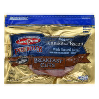 LAND O FROST Premium Canadian Bacon, with Natural Juices, Sweet Country Maple, Breakfast Cuts, Thick Sliced, 7 Ounce