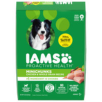 IAMS  Proactive Health Dog Food, Chicken & Whole Grain Recipe, Minichunks, Adult 1+, 15 Pound