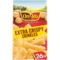 Ore-Ida Extra Crispy Crinkles French Fries Fried Frozen Potatoes, 26 Ounce