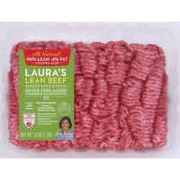 Laura's Lean Beef Beef, Ground, 96%/4%, 16 Ounce