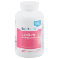 Equaline Calcium, 600 mg, Tablets, 200 Each