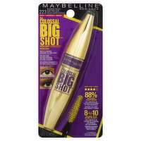 maybelline The Colossal Big Shot Volum' Express Mascara, Washable, Blackest Black 223, 0.33 Ounce