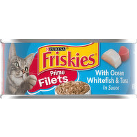 Friskies Cat Food, with Ocean Whitefish & Tuna in Sauce, 5.5 Ounce