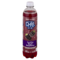 Super Chill Ice Flavored Sparkling Water Beverage, Zero Calorie, Black Raspberry, 17 Ounce