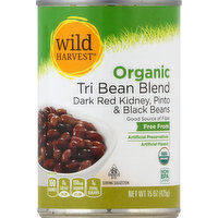 Wild Harvest Tri Bean Blend, Organic, 15 Ounce