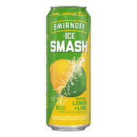 Smirnoff  Ice Smash Malt Beverage, Original Lemon + Lime, 23.5 Ounce