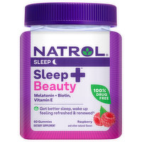 Natrol Sleep + Beauty, Sleep, Raspberry, Gummies, 60 Each