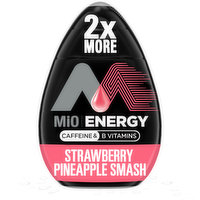 Mio Strawberry Pineapple Smash Naturally Flavored Liquid Water Enhancer with Caffeine & B Vitamins, 3.24 Fluid ounce
