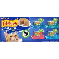 Friskies Cat Food, Seafood, Pate Favorites, 32 Each