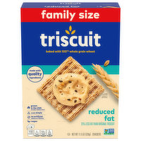 TRISCUIT Reduced Fat Whole Grain Wheat Crackers, Family Size, 11.5 Ounce