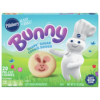 Pillsbury Ready to Bake! Cookie Dough, Sugar, Bunny Shape, 20 Each