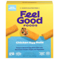 Feel Good Foods Egg Rolls, Chicken, 9 Ounce