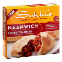 Sukhi's Naanwich, Chicken Tikka Masala, 2 Pack, 10.4 Ounce