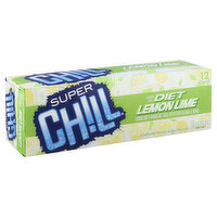 Super Chill Soda, Lemon Lime, Diet, 12 Each