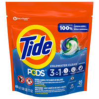 Tide Pods Detergent, Original, Pacs, 20 Each