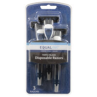 Equaline Razors, Disposable, Triple Blade, 3 Each