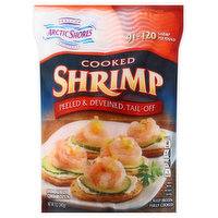 Arctic Shores Shrimp, Cooked, Peeled, Deveined, Tail-Off,  91-120, 12 Ounce